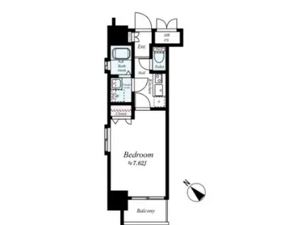 レスプリ メゾンデリス(1K/10階)の間取り写真