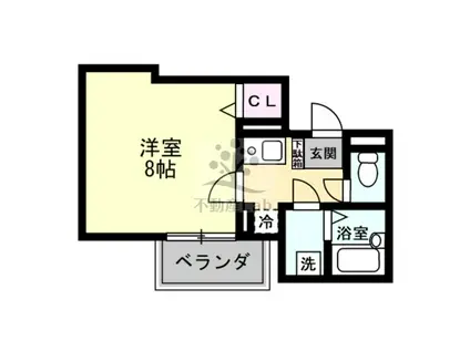 エクセル原口(1K/3階)の間取り写真