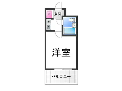 プレアール櫛屋町(ワンルーム/4階)の間取り写真