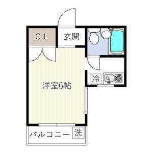 SBS92(1K/5階)の間取り写真