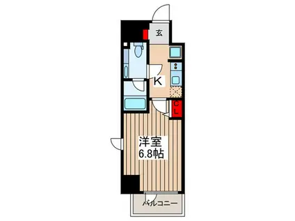 エヌステージJR新白岡駅前(1K/9階)の間取り写真