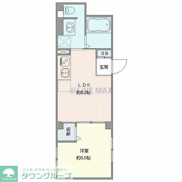 ウィロー板橋本町(1LDK/1階)の間取り写真