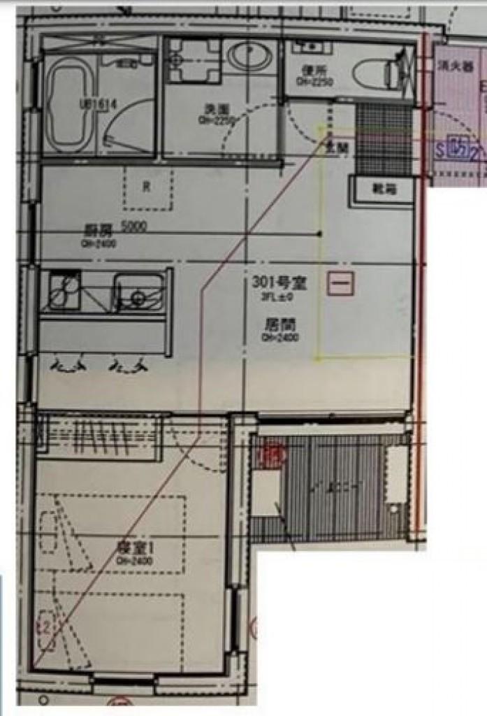 アモーレ学芸大学(1LDK/3階)の間取り写真