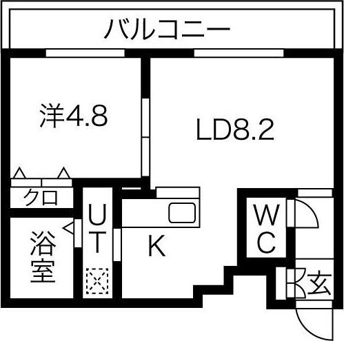 RESIDENCE SHINMEI HONGOU イースト(1LDK/3階)の間取り写真
