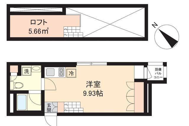 パセオ神宮前(ワンルーム/3階)の間取り写真