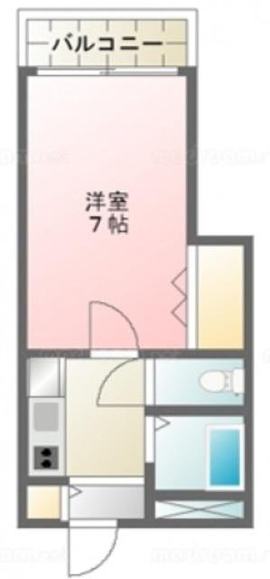 ロイヤル蔵前(1K/4階)の間取り写真