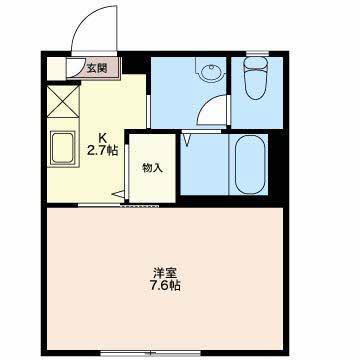 メゾン田町(1K/1階)の間取り写真