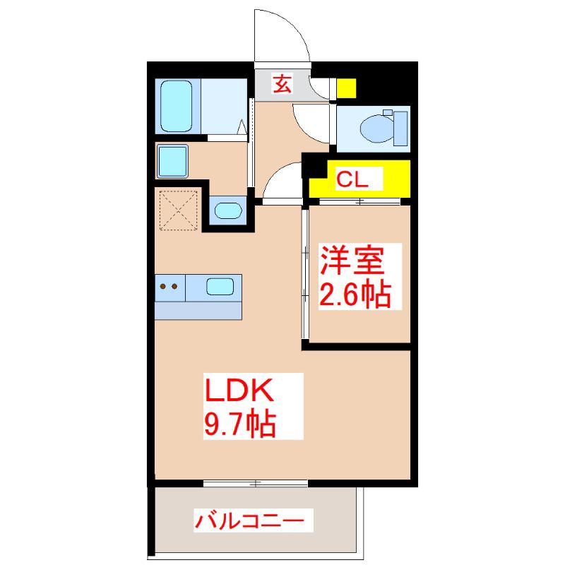 YSBLD.22(1LDK/5階)の間取り写真