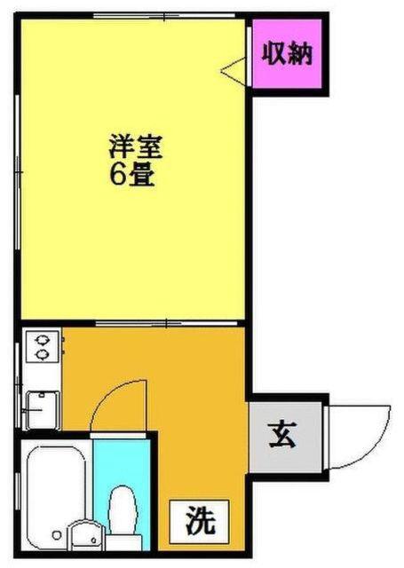 コーポ長谷川(1K/2階)の間取り写真