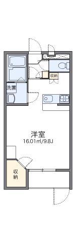 レオパレス島之内(1K/1階)の間取り写真
