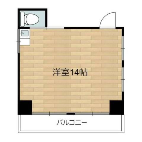 コウキビル(ワンルーム/4階)の間取り写真