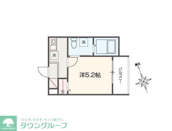 MELLAS吉祥寺(1K/1階)の間取り写真