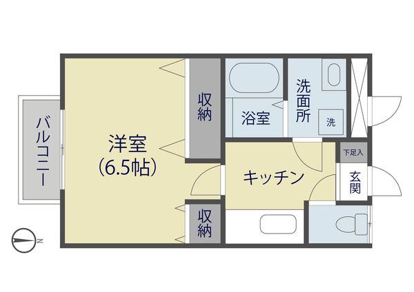 DA-SEEDI(1K/1階)の間取り写真