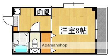 パークサイド西(1K/3階)の間取り写真