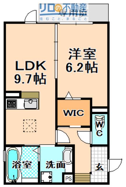 プライムコート(1LDK/1階)の間取り写真
