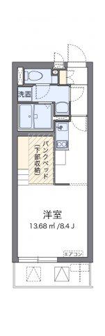 ミランダKEEP NEXT III(ワンルーム/2階)の間取り写真