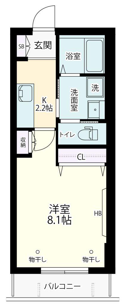 MY MAISON(1K/1階)の間取り写真