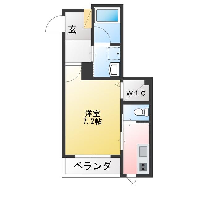 MAISON DE ARBRE(1K/1階)の間取り写真