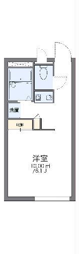 レオパレス弁天I(1K/2階)の間取り写真