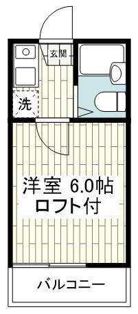 スターホームズさちが丘(1K/2階)の間取り写真
