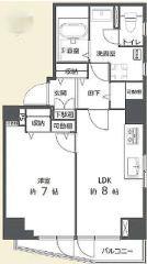 パーク・ハイム文京春日(1LDK/6階)の間取り写真