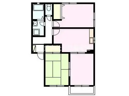 シリウス(3DK/2階)の間取り写真