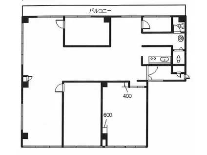 東京アーストンマンションNO.3 2階店舗・事務所(ワンルーム/2階)の間取り写真