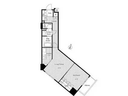 フィールエー渋谷(1LDK/2階)の間取り写真