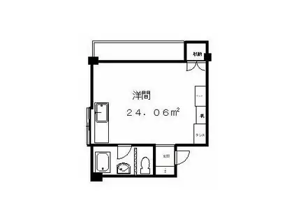 オラシオン登呂田B棟(ワンルーム/2階)の間取り写真