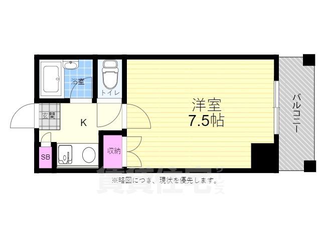 STAGE-1(1K/2階)の間取り写真