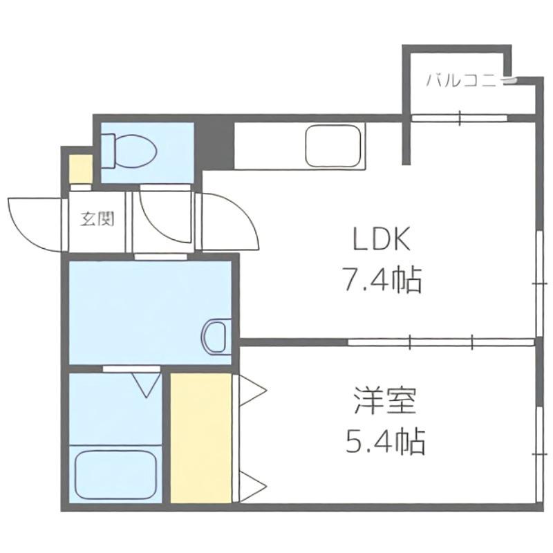 シャトーアンジュラス(1LDK/3階)の間取り写真
