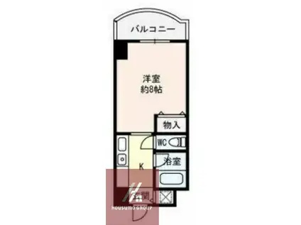 地下鉄御堂筋線 なんば駅(大阪メトロ) 徒歩4分 10階建 築31年(1K/3階)の間取り写真