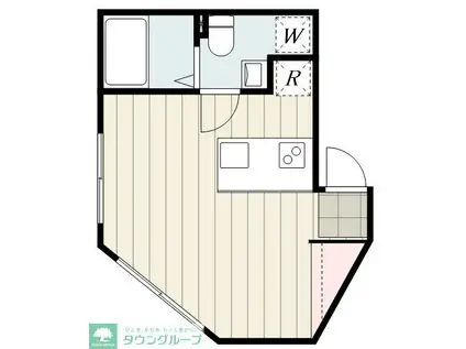 LIBERTE ときわ台(ワンルーム/1階)の間取り写真