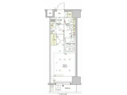 シーフォルム三ノ輪(1K/2階)の間取り写真