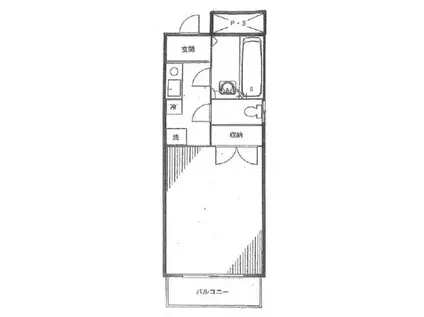 ウィズ末広(ワンルーム/3階)の間取り写真