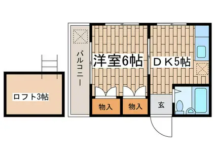 NINA GRANDE(1DK/1階)の間取り写真