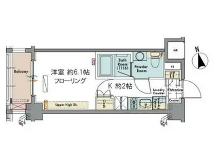 マスターズコート木場公園ブラン(1K/3階)の間取り写真