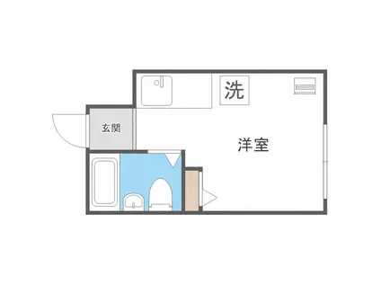 ハイマート佐々(1K/3階)の間取り写真