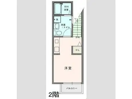 COSMO VILLA CHOFU(ワンルーム/2階)の間取り写真