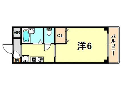 GRANDLIFE須磨(1K/3階)の間取り写真
