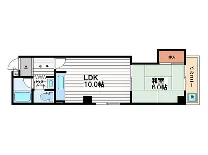 スタークィーン(1LDK/7階)の間取り写真