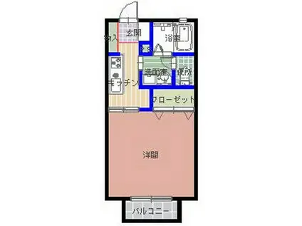 SHA MAISON VIA LATTEA(1K/1階)の間取り写真