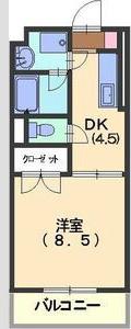 アートグリーン(1DK/2階)の間取り写真