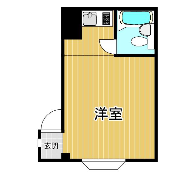ペルテ長居(ワンルーム/3階)の間取り写真