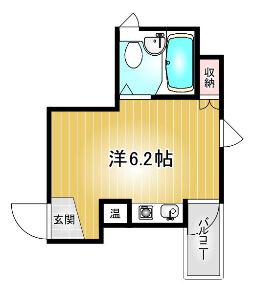 ALEGRIA PLACE徳川町(ワンルーム/4階)の間取り写真