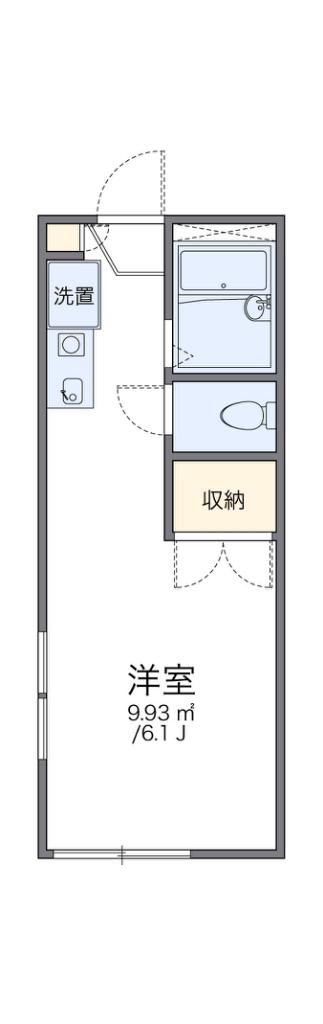 レオパレス橋本(1K/1階)の間取り写真