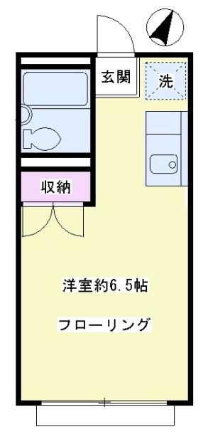 ジョイ深沢(ワンルーム/1階)の間取り写真