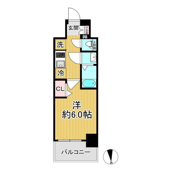 プレサンスNAGOYAシティオ(1K/5階)の間取り写真