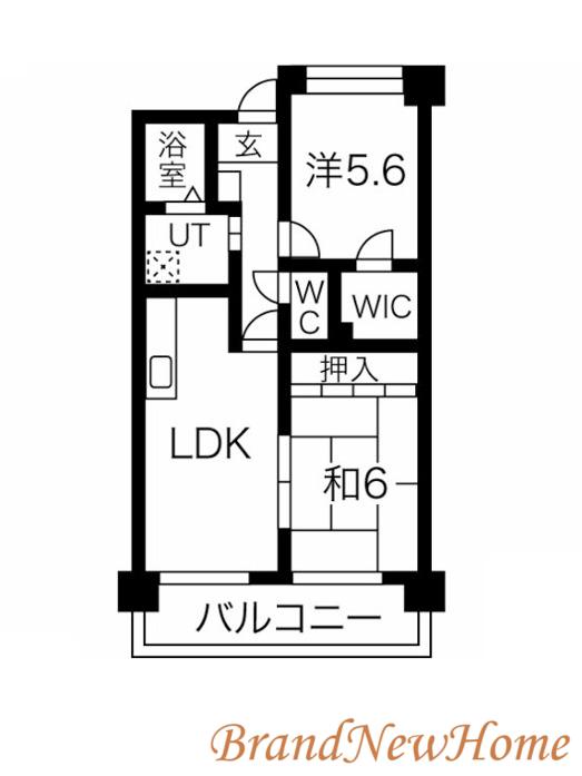 ベルメゾン堺(2LDK/3階)の間取り写真