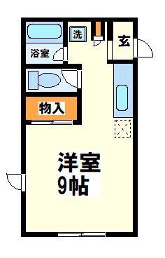 ハイム匠(ワンルーム/1階)の間取り写真